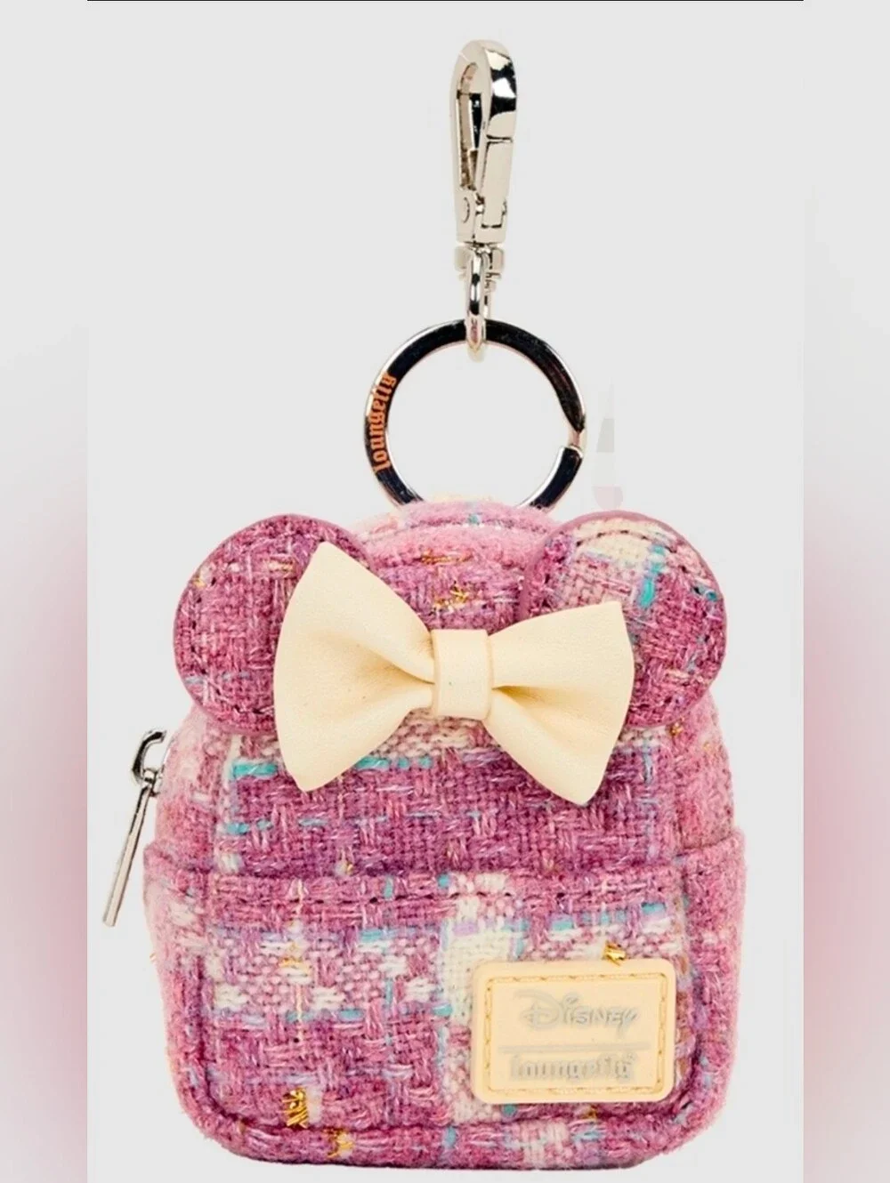 Loungefly Minnie Mouse Glitter Mystery Mini Backpack Keychain Charm NIB